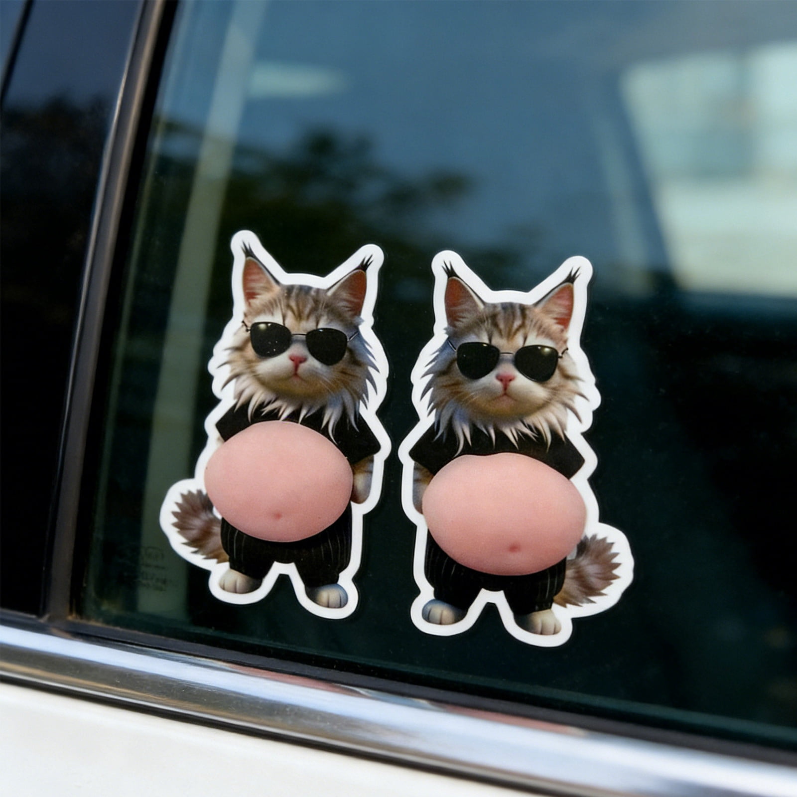20 Pcs 3D Shiba Inu Dog Belly Stickers, Super Soft Silicone Anti-Collision Stickers, Cute Dog Belly Sticker as Car Door Protector, Table Edge Protector & Cute Decor Sticker for Home and Car