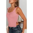 thumbnail image 4 of Womens Going Out Crop Tops Backless Tank Tops Summer Y2k Teen Basics Cute Clothes Watermelon Red L, 4 of 7