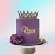 thumbnail image 5 of Decoración de tartas SRMIRO para cumpleaños con reina de cumpleaños, acrílico y dorado, decoración p, 5 of 6