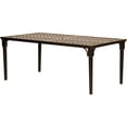 thumbnail image 2 of Hanover Mercer 7-Piece Patio Dining Set in Country Cork with 4 Dining Chairs, 2 Swivel Rockers, and a 40" x 70" Cast-top Table, 2 of 10