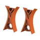 thumbnail image 4 of 2 tapones para arco de violín, accesorios para instrumentos, material didáctico y de aprendizaje, ligeros. naranja, 4 of 9