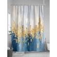 thumbnail image 5 of Abstract Modern Art Shower Curtain, Blue Yellow Street Art Waterproof Shower Curtain Set with 12 Hooks Lightweight Washable Fabric Shower Curtains for Bathroom 72x78 Inches, 5 of 6