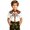 White, variant on Toddler Boys Shirts Western Print Cowboy Style Short Sleeve Shirt with Button Down Design Tee Tops Size 3-4T