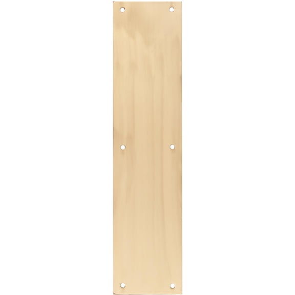 Push Plate, 3-1/2" x 15", Polished Brass by Stone Harbor Hardware