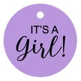 thumbnail image 1 of 100 Pcs C'est une Fille Baby Shower Accrocher Tags Forme Ronde Cadeau de Mariage Papier Tag, 1 of 1