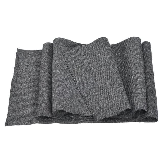 Unique Bargains 39' Elastic Cuffs Ribbed Trims Cotton Fabric Knit Rib Stretch Tape Cuff Sleeve Waistband, 6' Wide Dark Grey