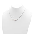 thumbnail image 3 of Finest Gold Sterling Silver RH-plate Rose Gold-Plated Diamond Bar 16.5 in. with 1 in. Extension Necklace, 3 of 4