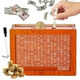 thumbnail image 3 of Cash Vault Wooden Savings Box 10000, 2026 Year 10000 Savings Challenge Box, Coin Counter Bank Money Box with Money Target and Numbers, 3 of 6