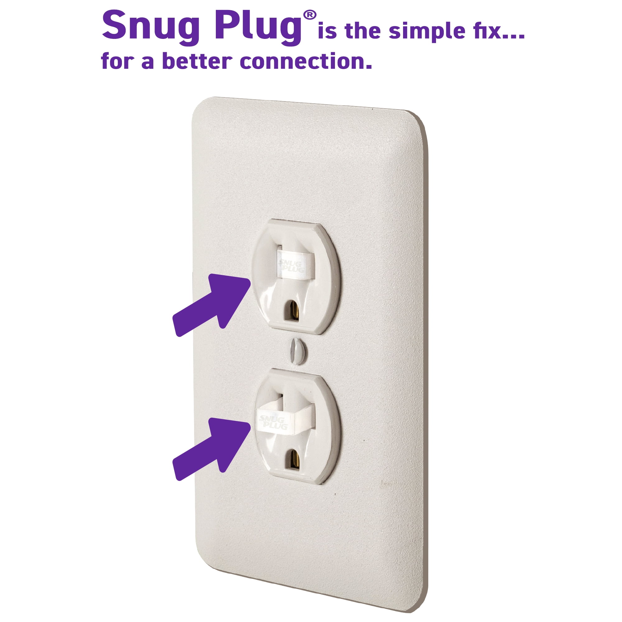 Snug Plug is a Safe and Easy to Use, Engineered Clip that Improves Electrical Connection and Eliminates the Frustration of Plugs Falling Out