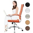 thumbnail image 6 of CAROCC High Back Executive Office Chair with Armrest Adjustable Swivel Chair in Durable Vegan Leather Modern Office Chair Ergonomic Desk Chair for Extra Back & Lumbar Support, 6 of 8