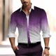 thumbnail image 1 of Camisa de solapa con estampado 3D de línea negra de gran venta para hombres, ropa casual lujosa de moda de alta calidad para hombres en la calle, 1 of 6