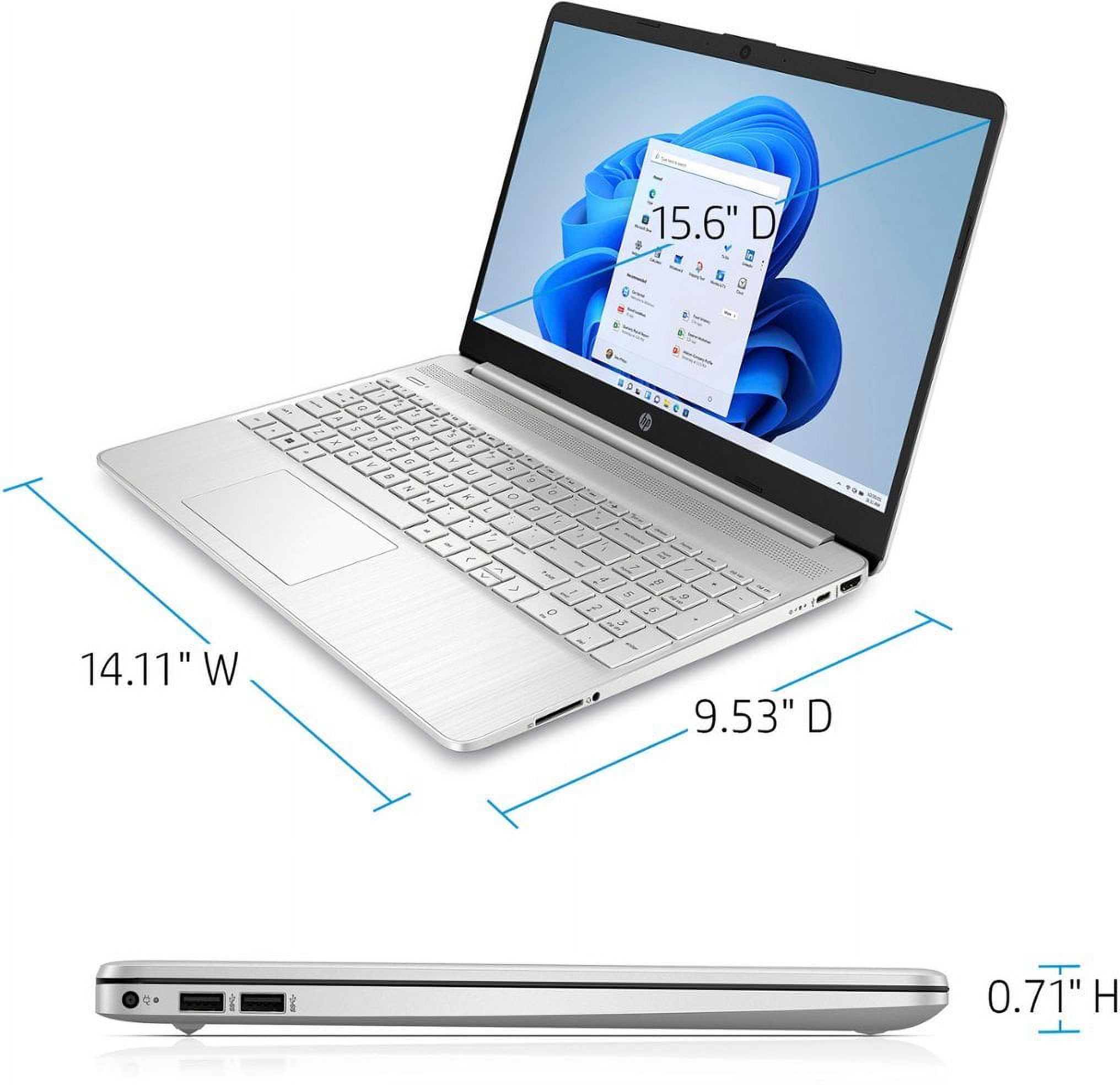 HP Newest 15 15.6" HD Touchscreen Business Laptop Computer, 12th Gen Intel Core i3-1215U, 16GB RAM, 1TB PCIe SSD, Long Battery Life, Wi-Fi 8, Bluetooth, Natural Silver