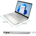 thumbnail image 3 of HP Laptop 15.6 inch HD Touchscreen, Intel Core i3-1115G4, 16GB RAM, 1TB NVME SSD, Intel UHD Graphics, Wifi, Bluetooth, Webcam, Windows 11 S, Silver, with 5ave Stylus Pen, 3 of 5