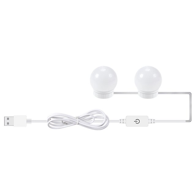 3 Colors Makeup Lamp LED Lights USB Stepless Dimmable Bathroom Mirror Light 6 10 14 Bulb Kit Make Up Lighting ,Widely Use
