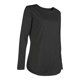 thumbnail image 4 of Camiseta Informal De Manga Larga Para Mujer, Tops Con Dobladillo Irregular, Ropa De Calle (Negro 2Xl) Tmvgtek Mujer, 4 of 9