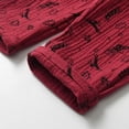 thumbnail image 6 of FYEGRE Festive Holiday Themed Cartoon Print Long Sleeve Top and Pant Pajama Set for Girls Comfortable Sleepwear Outfit Red 6-7 Years, 6 of 8