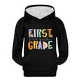thumbnail image 6 of Mercatoo Sweatshirt for Toddler Kids Hooded Letter Printed Long Sleeve 𝗖artoon Pullover 𝗣reppy Drop Shoulder Hoodie, 6 of 7