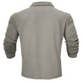 thumbnail image 5 of qolati Men's Casual Henley Shirts Classic Long Sleeve Basic Button T-Shirt Lightweight Athletic Cotton Golf Tops, 5 of 7