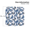 thumbnail image 2 of Pofeuu Beautiful Butterflies Print Coasters for Drinks, 4Pack PU Leather Coasters, Bar Drink Coasters for Tabletop Protection, Furniture from Damage-Square, 2 of 6