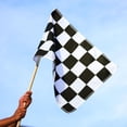 thumbnail image 3 of Bandera de Agitación Manual Hugo Rectangular en Y Negro Bandera de Automovilismo, 3 of 9