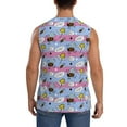thumbnail image 4 of Gaeub Bees And Daisies Striped Men's Sleeveless Muscle Shirts Workout Tank Tops, Odor Protection and Comfortable - Small, 4 of 8