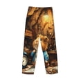 thumbnail image 3 of Vsdgher Scientist Guinea Pig Print Mens Pajama Pants Sleep & Lounge Pants, PJ Bottoms With elastic waistb and Pockets, 3 of 5