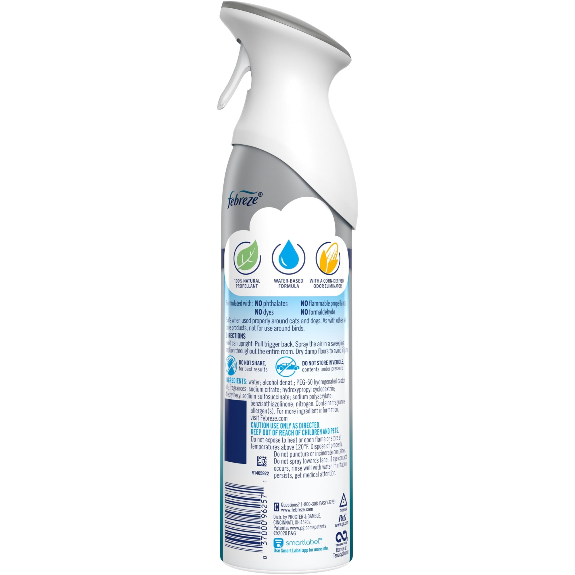 (3 pack) Febreze Air Freshener Spray, Odor-Fighting Room Spray, Heavy Duty Crisp Clean, 8.8oz
