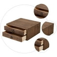 thumbnail image 3 of Raindrops Tea Cake Storage Chest Wooden Tea Box Vintage Style Multi-Layer Design 1Set 24.5X25.5X10.5In, 3 of 8