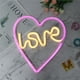 thumbnail image 2 of Letrero De Neón En Forma De Corazón Con Carga Usb O Lámpara Led De Neón Alimentada Por Batería, Iluminación Decorativa Única Para Reunión De Fiesta En El Club Del Hogar Sweethay HA017139-00, 2 of 7
