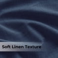 thumbnail image 3 of 100% Blackout Curtains for Bedroom,Set of 2 Panels,108inch Length Faux Linen Thermal Insulated Back Tab Drapes with Room Darkening,50"Wx108"L,Midnight Blue, 3 of 6
