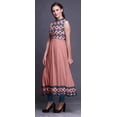 thumbnail image 3 of Bimba Robe Anarkali Géométrique Pêche pour Femmes Kurti Imprimé Ethnique Indien Longue Kurta Robe de Soirée Grande, 3 of 6