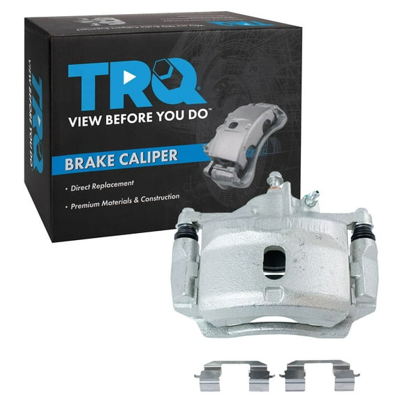 TRQ Front Left Right Brake Caliper w/Bracket Driver Passenger Side Compatible with 1996-2011 Honda Civic 2010-2014 Insight