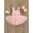 thumbnail image 2 of Bagilaanoe Newborn Baby Girl Romper Dress 6M 12M 18M 24M Summer Clothes Infant Sleeveless Bodysuit Mesh Tutu Skirt, 2 of 9