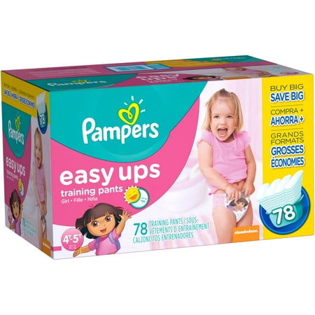 Pampers Easy Ups Training Pants Pull On for Girls Size 4 (2T-3T) 26 ea 2pk See more like this Pampers Easy Ups Training Girls Underwear, Size 6 (4T-5T), Ct (New) Brand New.