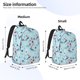 thumbnail image 2 of Balery Sailboats Anchors Mochila Clásica Impresa Básica para Viaje, Mochila Escolar Resistente al Agua, Mochila de Lona con Correas Ajustables-Medium, 2 of 5