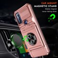 thumbnail image 4 of Decase Case for MOTO G pure,TPU+PC,Built-in Magnetic Kickstand,with Card Holder Dual-Layer Design Heavy Duty Shockproof Protection Phone Case for MOTO G pure,Rosegold, 4 of 7