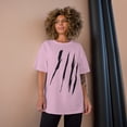 thumbnail image 4 of Effete Feline Claw Marks Scratch Champion T-Shirt, 4 of 4