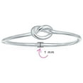 thumbnail image 3 of Minimalist Simple Midi Knuckle Stackable Infinity Love Knot Ring for Women Girlfriend .925 Sterling Silver Thin 1MM Band, 3 of 6