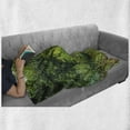 thumbnail image 6 of Outhouse Soft Flannel Fleece Throw Blanket, Old Cottage Outhouse in a Spring Mountian Forest Woods Image, Cozy Plush for Indoor and Outdoor Use, 50" x 70", Fern Green and Brown, by Ambesonne, 6 of 6