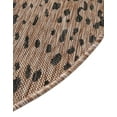 thumbnail image 6 of Unique Loom Outdoor Safari Collection Area Rug - Samburu (10' Round Natural/Light Brown), 6 of 7