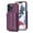 Purple, variant on ELEHOLD Leather Wallet Case for iPhone 14 Pro Max 6.7" Organ Card Slots Argyle Pattern PU Leather with Crossbody Shoulder Strap Shockproof Luxury Purse Case,Pink