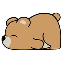 MLINS  Non-slip Bath Mat Super Absorbent Rug Indoor Rugs Light Brown