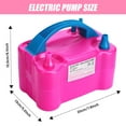 thumbnail image 3 of Ayieyill Balloon Pump Electric, Portable Dual Nozzle Electric Balloon Blower Machine, Balloon Inflator Air Pump for Party Decorations(Rose Red), 3 of 9