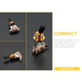 thumbnail image 3 of LEEYNEERWater Pipe Fittings Black For Aquarium Enthusiasts 5Pcs 2In, 3 of 8