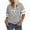 Grey, variant on Tittly T Shirts for Women Spring Tops for Women Women's Spring/Summer V Neck Loose Casual Love Printed Color Blocked Short Sleeve T Shirt Graphic Tees Tshirts Shirts Grey L