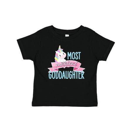 

Inktastic Most Magical Goddaughter- cute unicorn Girls Baby T-Shirt