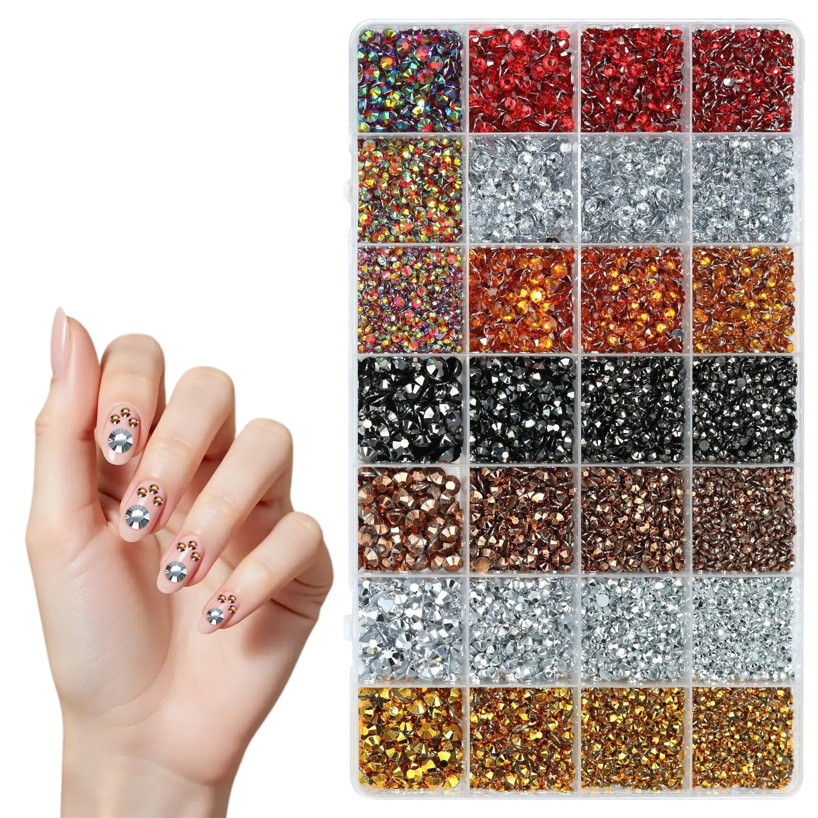 Flat Back Gemstone Resin Jelly Rhinestone Bedazzling Kit with Glue Tweezers Pen for Clothing Shoes Bag Decoration Diy Crafts Jewelry Making