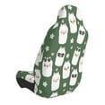 thumbnail image 2 of Fuzoiu Alpaca Faces Print Elastic Car Seat Covers, Seat Cover Protector,Universal Fit Interior Covers for Most Cars,Washable Seat Cover Non Slip for SUV,Sedan,Van, 2 of 5