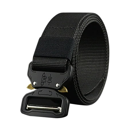 Adjustable Men Military Belt Outdoor Tactical Buckle Waistband Rescue Rigger (Best Riggers Gun Belt)