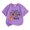 Purple, variant on Kiijoy Girls Halloween Short Sleeve Tshirt Pumpkin Letter Graphic Tee, Black, Sizes 2-13